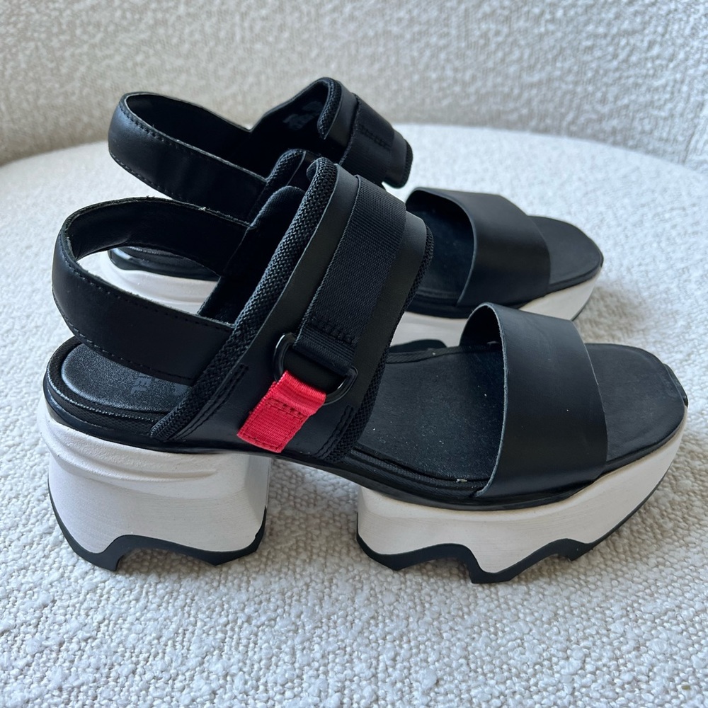 Sorel Women’s Kinetic Impact Slingback Heel Sandal, Black Sea Salt, size 7.5 - Picture 8 of 11